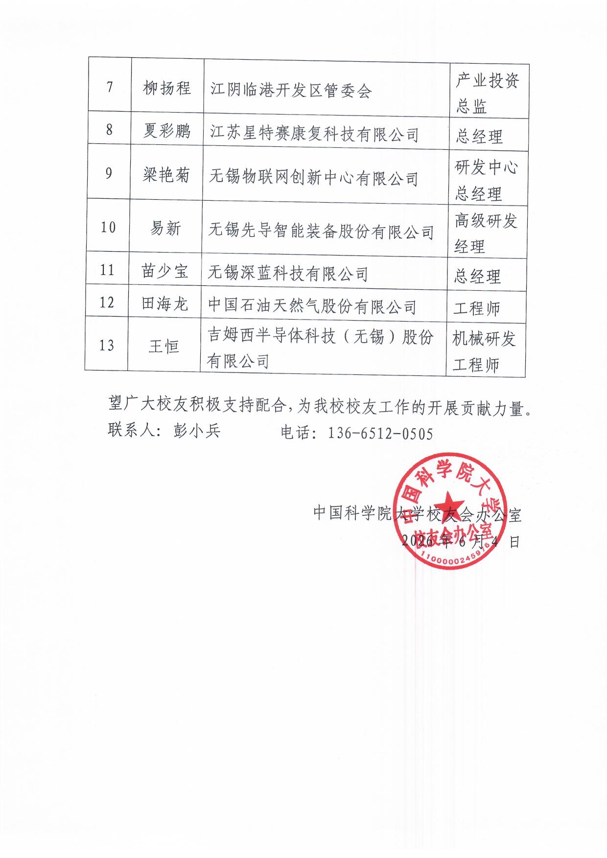 关于委托陈东等校友筹备中国科学院大学无锡校友会的函 页面 2